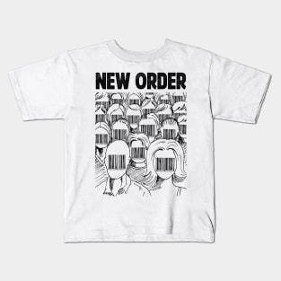 Barcode face New Order Kids T-Shirt